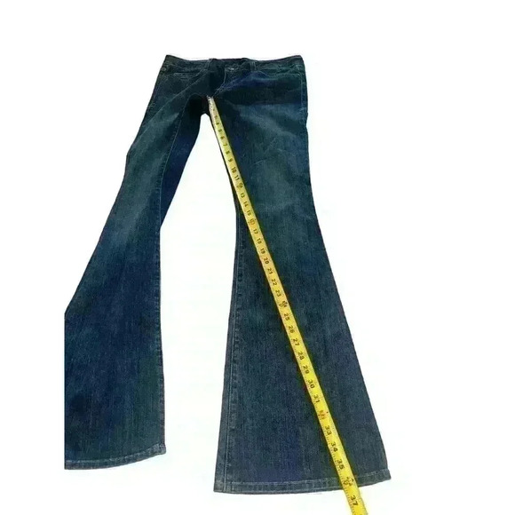 Peoples Liberation Denim Janine Flare Blue Jeans Women’s Size 28 Embroidered - Picture 2 of 12